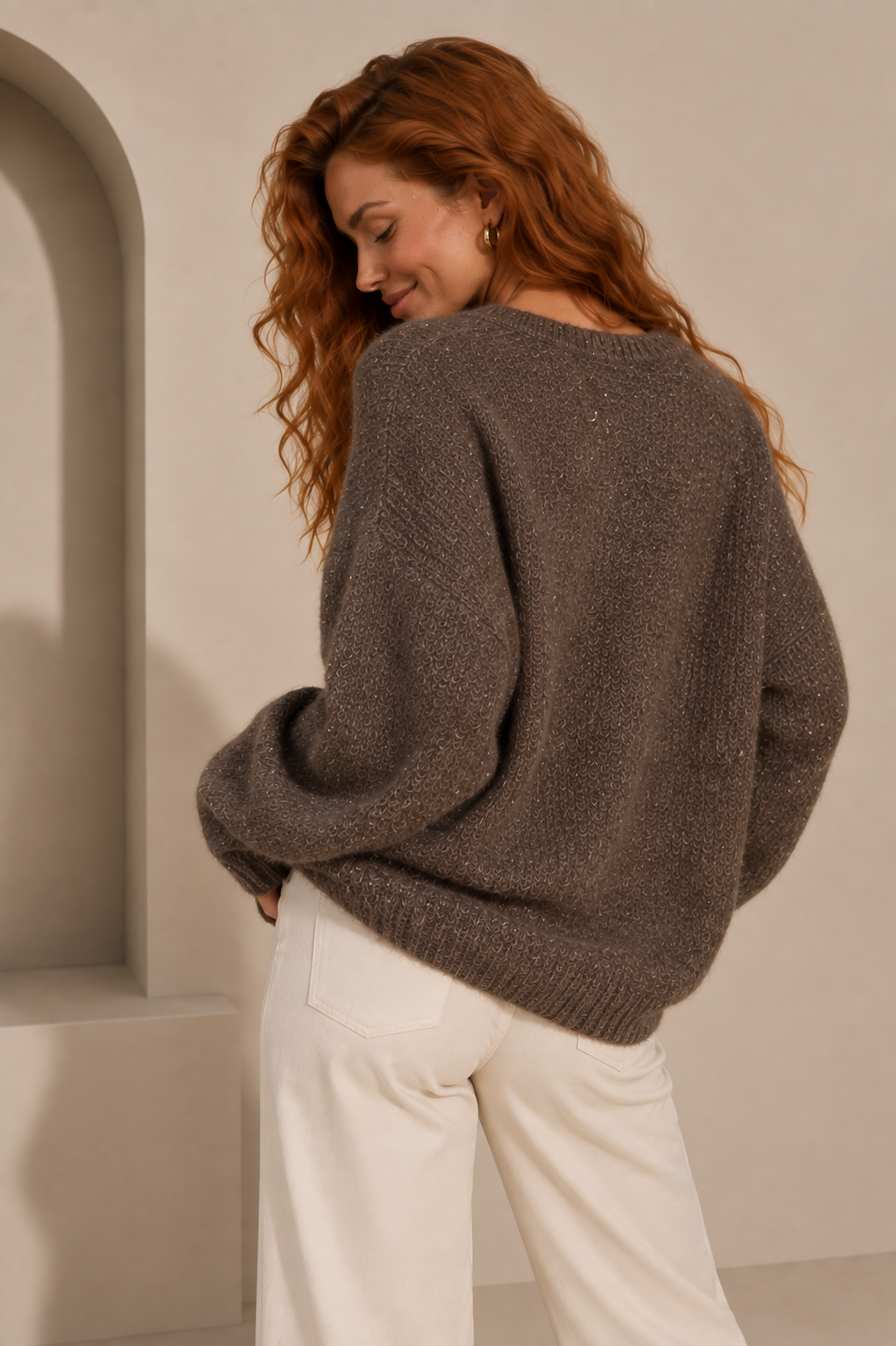 Mira | Jersey Oversized Efecto Brillo
