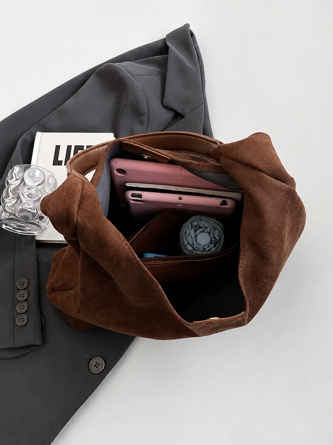 Jenna – Borsa a spalla scamosciata