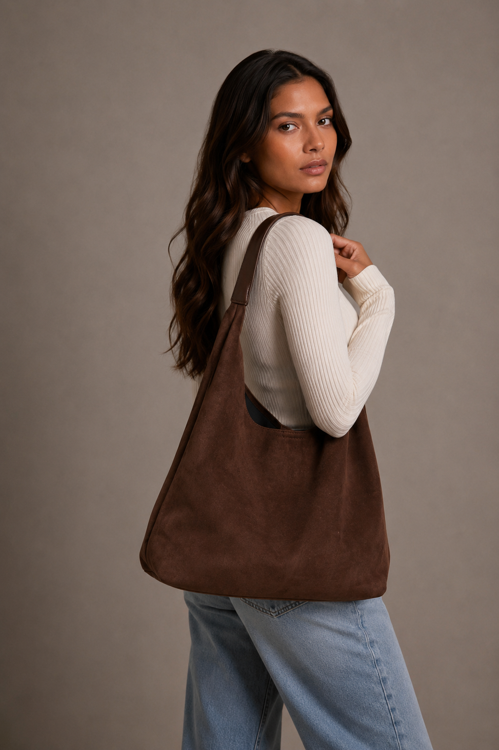 Jenna – Borsa a spalla scamosciata